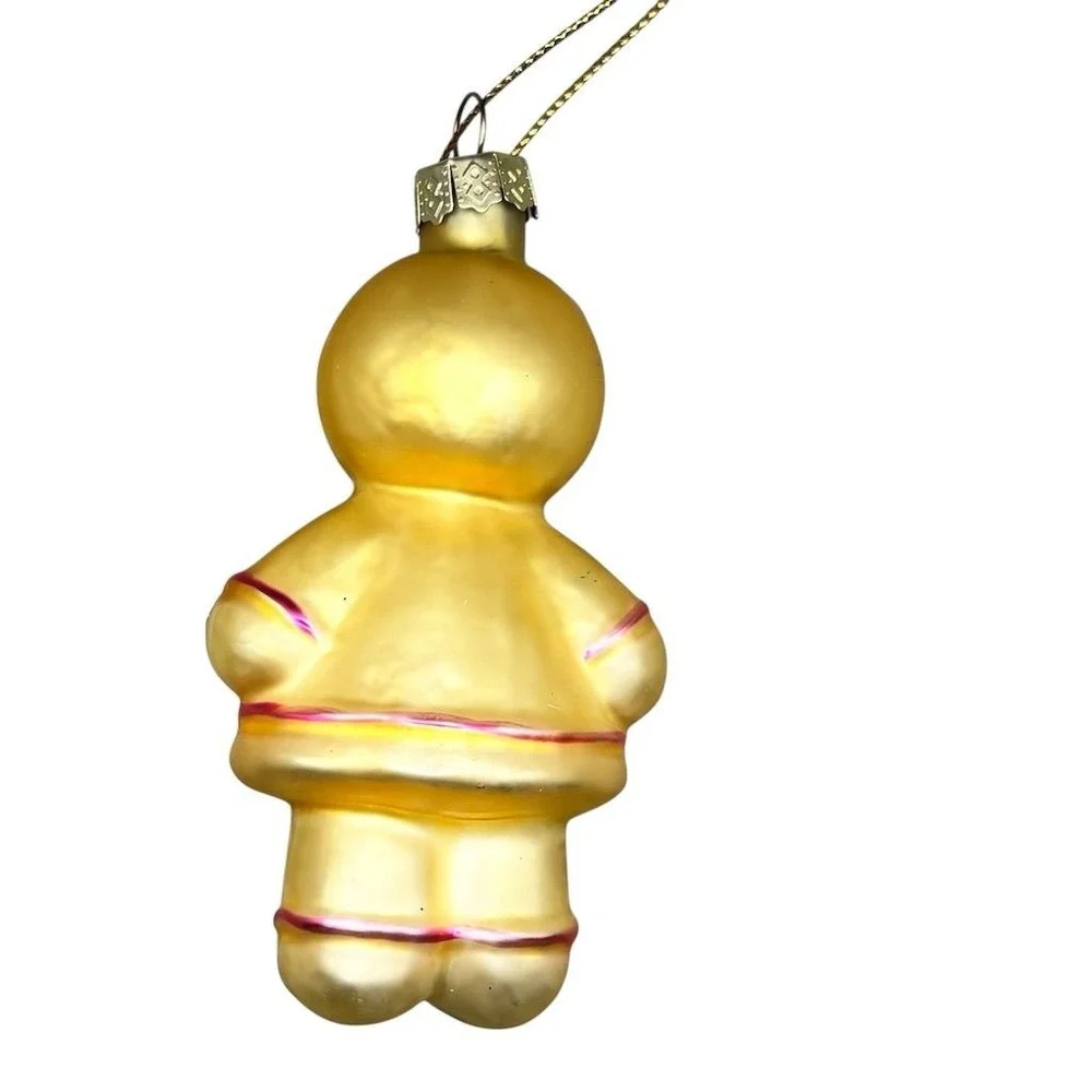 Vintage Glass Gingerbread Girl Christmas Ornament‎ Hanging Decor